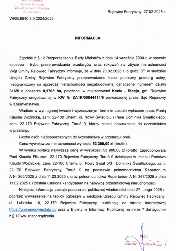 przetarg screen