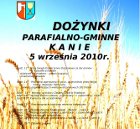 Plakat zaproszenia na Dożynki 2010 r.